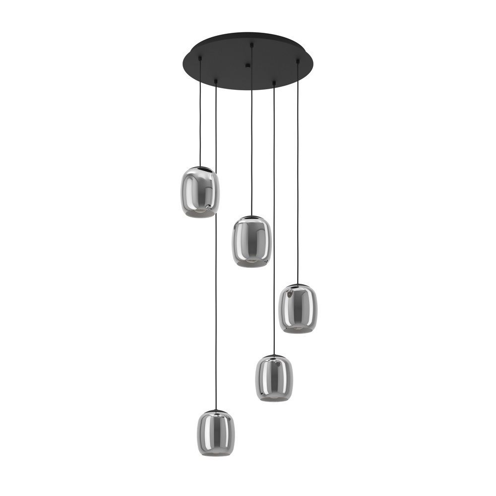 Eglo Eettafel hanglampCiampino 5L - smoke frosted glas - 901194